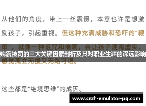 魏震被罚的三大关键因素剖析及其对职业生涯的深远影响